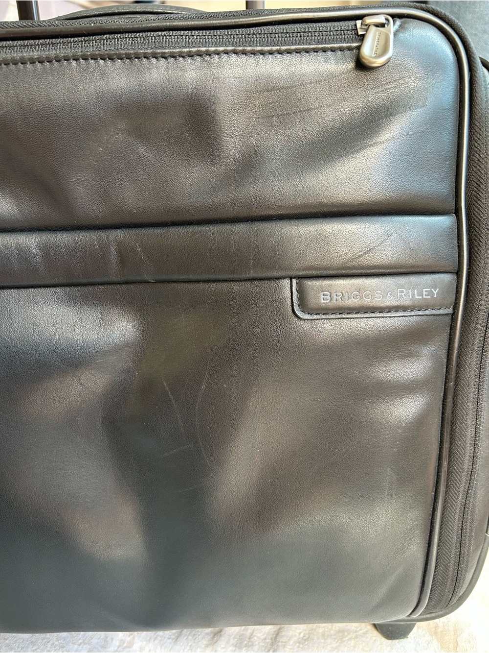 Briggs & Riley LEATHER rolling computer bag - Picture 2 of 6